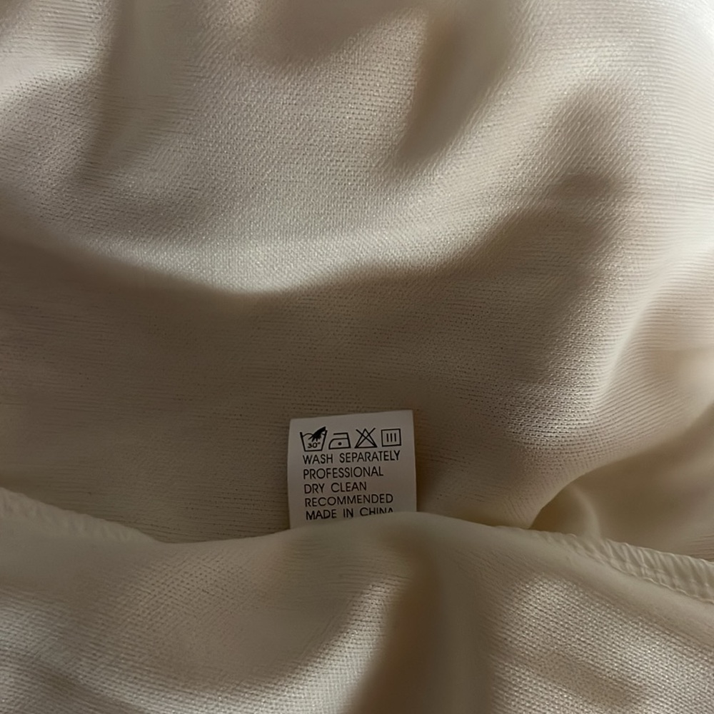 Chiffon Dress off White with Bead Work - Picture 13 of 13